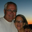 Cheryl and Randolph at a castle in Italy