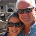 Cheryl and Randolph at the Coliseum in Rome